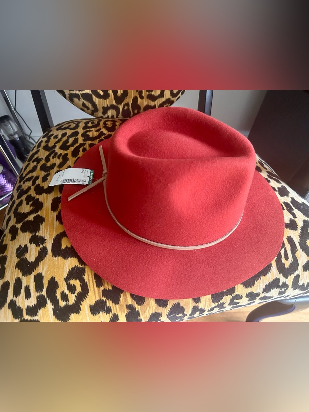Brixton Wool Fedora NWT /Sz S/ Rust